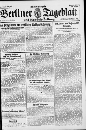 Berliner Tageblatt und Handels-Zeitung vom 23.07.1920