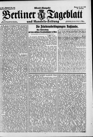 Berliner Tageblatt und Handels-Zeitung vom 26.07.1920
