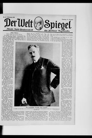 Berliner Tageblatt und Handels-Zeitung vom 31.10.1920