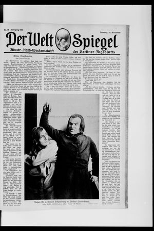 Berliner Tageblatt und Handels-Zeitung on Nov 14, 1920