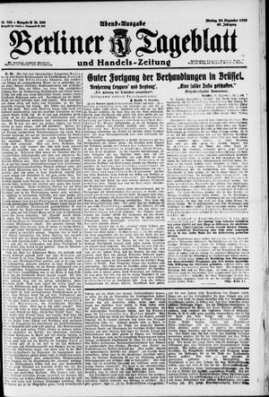 Berliner Tageblatt und Handels-Zeitung vom 20.12.1920