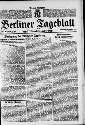 Berliner Tageblatt und Handels-Zeitung vom 23.12.1920
