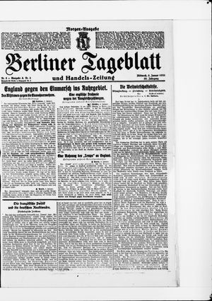 Berliner Tageblatt und Handels-Zeitung on Jan 5, 1921