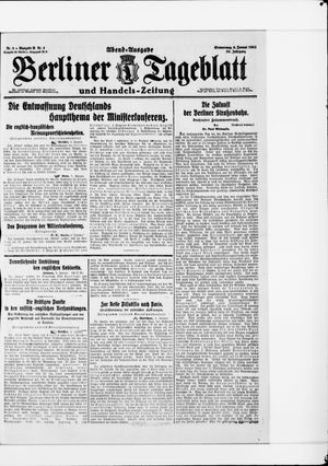 Berliner Tageblatt und Handels-Zeitung on Jan 6, 1921