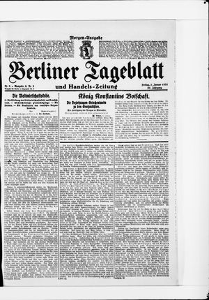 Berliner Tageblatt und Handels-Zeitung on Jan 7, 1921