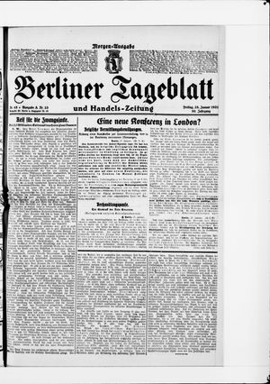 Berliner Tageblatt und Handels-Zeitung vom 28.01.1921