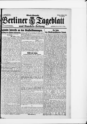 Berliner Tageblatt und Handels-Zeitung on Feb 4, 1921