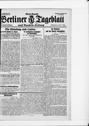Berliner Tageblatt und Handels-Zeitung vom 05.02.1921