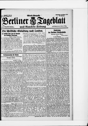 Berliner Tageblatt und Handels-Zeitung on Feb 10, 1921