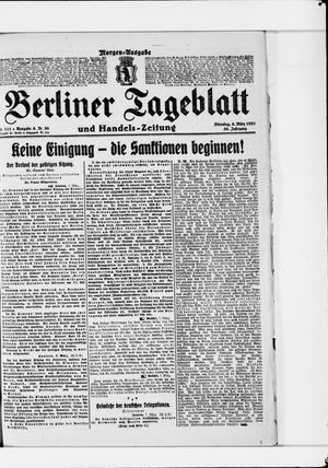 Berliner Tageblatt und Handels-Zeitung on Mar 8, 1921