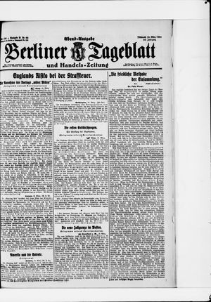 Berliner Tageblatt und Handels-Zeitung on Mar 16, 1921