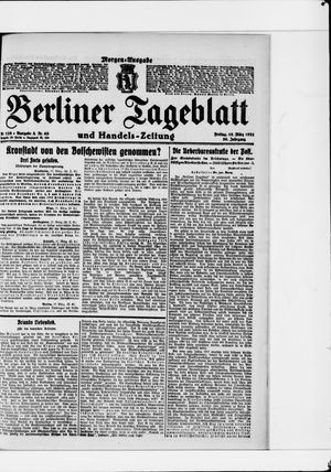 Berliner Tageblatt und Handels-Zeitung on Mar 18, 1921