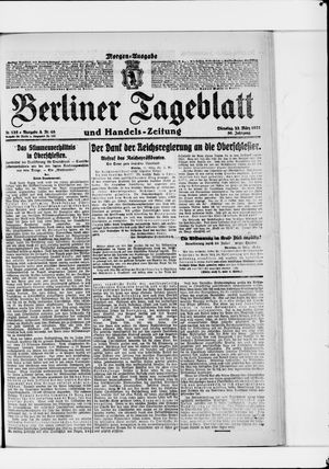 Berliner Tageblatt und Handels-Zeitung on Mar 22, 1921