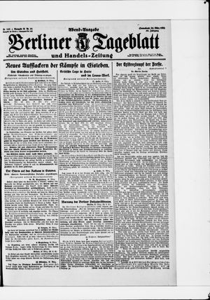 Berliner Tageblatt und Handels-Zeitung vom 26.03.1921