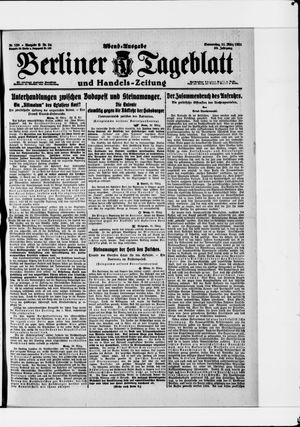 Berliner Tageblatt und Handels-Zeitung vom 31.03.1921