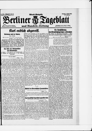 Berliner Tageblatt und Handels-Zeitung vom 05.04.1921