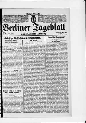Berliner Tageblatt und Handels-Zeitung vom 26.04.1921