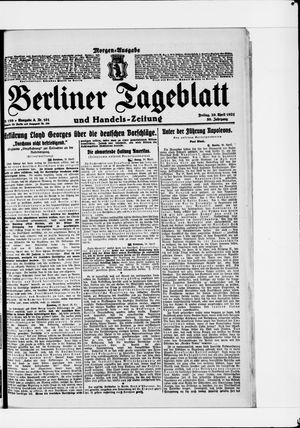 Berliner Tageblatt und Handels-Zeitung on Apr 29, 1921