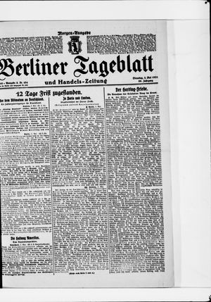 Berliner Tageblatt und Handels-Zeitung vom 03.05.1921