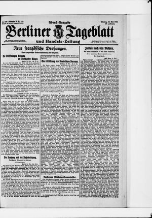 Berliner Tageblatt und Handels-Zeitung vom 24.05.1921
