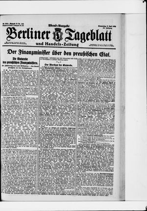 Berliner Tageblatt und Handels-Zeitung vom 02.06.1921