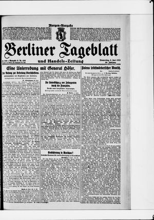 Berliner Tageblatt und Handels-Zeitung on Jun 9, 1921