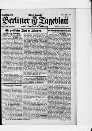 Berliner Tageblatt und Handels-Zeitung on Jun 10, 1921