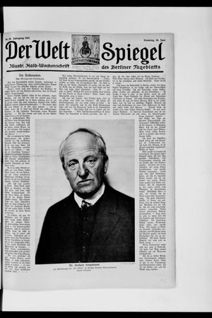 Berliner Tageblatt und Handels-Zeitung vom 26.06.1921