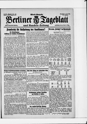 Berliner Tageblatt und Handels-Zeitung vom 02.07.1921