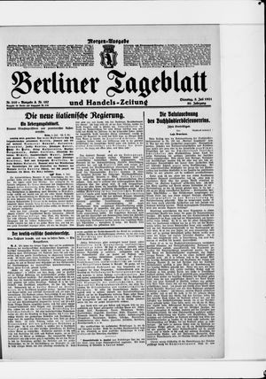 Berliner Tageblatt und Handels-Zeitung vom 05.07.1921