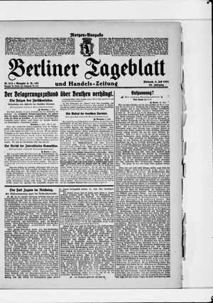 Berliner Tageblatt und Handels-Zeitung vom 06.07.1921