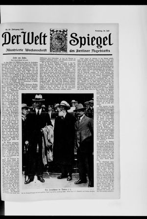 Berliner Tageblatt und Handels-Zeitung vom 24.07.1921