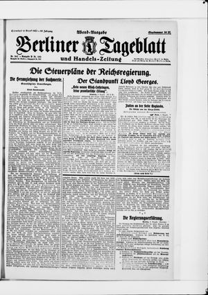 Berliner Tageblatt und Handels-Zeitung vom 06.08.1921