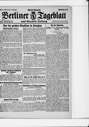 Berliner Tageblatt und Handels-Zeitung vom 04.11.1921
