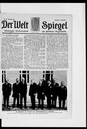 Berliner Tageblatt und Handels-Zeitung vom 11.12.1921