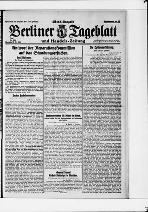 Berliner Tageblatt und Handels-Zeitung vom 17.12.1921