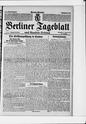 Berliner Tageblatt und Handels-Zeitung vom 07.01.1922