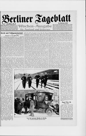 Berliner Tageblatt und Handels-Zeitung vom 08.02.1922