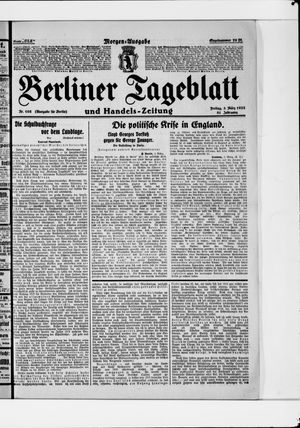 Berliner Tageblatt und Handels-Zeitung vom 03.03.1922