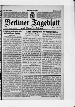 Berliner Tageblatt und Handels-Zeitung vom 05.03.1922
