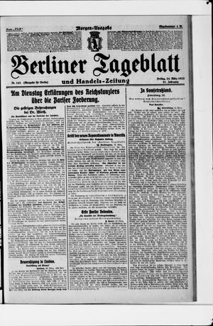 Berliner Tageblatt und Handels-Zeitung vom 24.03.1922