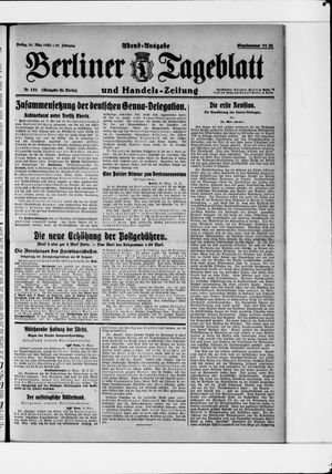 Berliner Tageblatt und Handels-Zeitung vom 31.03.1922