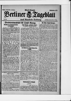 Berliner Tageblatt und Handels-Zeitung on Apr 4, 1922