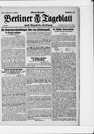 Berliner Tageblatt und Handels-Zeitung vom 28.04.1922