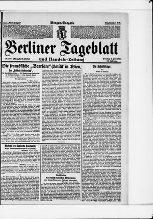 Berliner Tageblatt und Handels-Zeitung vom 04.06.1922