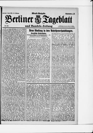 Berliner Tageblatt und Handels-Zeitung vom 06.06.1922