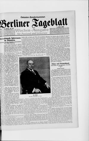Berliner Tageblatt und Handels-Zeitung on Jun 7, 1922