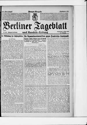 Berliner Tageblatt und Handels-Zeitung vom 08.06.1922