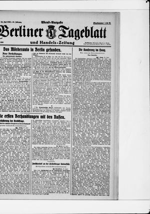 Berliner Tageblatt und Handels-Zeitung vom 28.06.1922