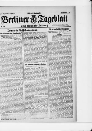 Berliner Tageblatt und Handels-Zeitung vom 19.07.1922